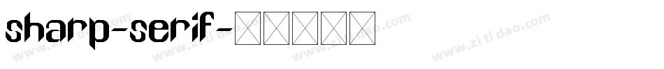 sharp-serif字体转换