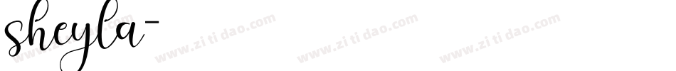 sheyla字体转换