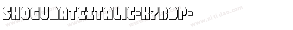 ShogunateItalic-K7B9p字体转换