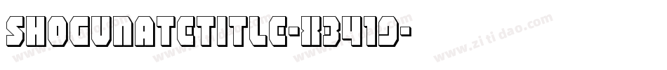 ShogunateTitle-X3419字体转换