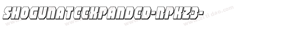 ShogunateExpanded-RpKZ3字体转换 ShogunateExpanded-RpKZ3字体转换