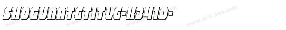 ShogunateTitle-X3419字体转换