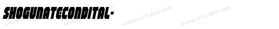 shogunatecondital字体转换