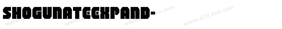 shogunateexpand字体转换