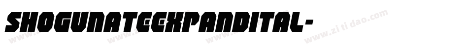 shogunateexpandital字体转换