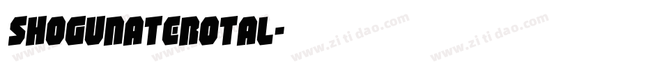shogunaterotal字体转换