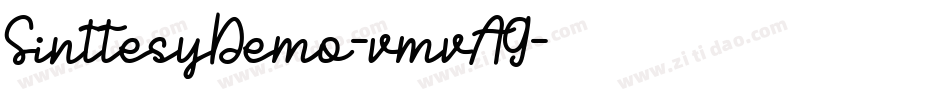 SinttesyDemo-vmvA9字体转换