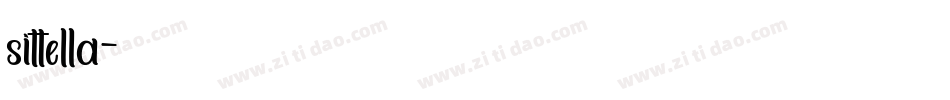 sittella字体转换