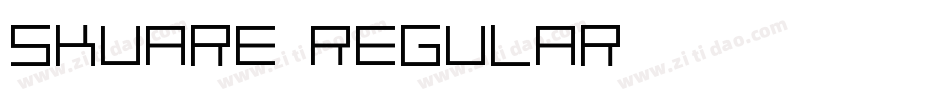 skuare-Regular字体转换