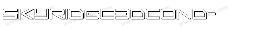 skyridge3dcond字体转换