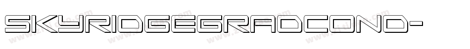 skyridgegradcond字体转换