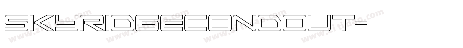 skyridgecondout字体转换