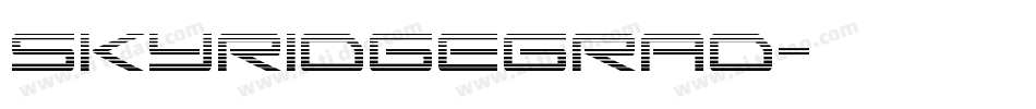 skyridgegrad字体转换