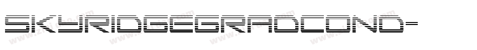 skyridgegradcond字体转换