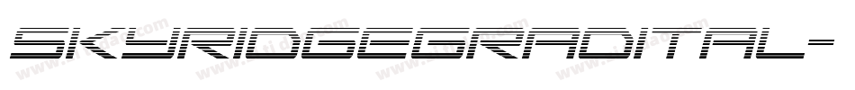 skyridgegradital字体转换