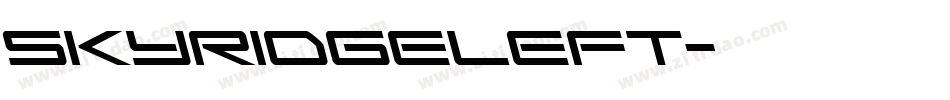 skyridgeleft字体转换