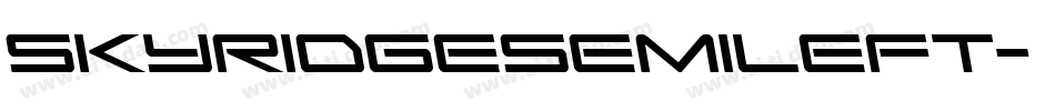 skyridgesemileft字体转换