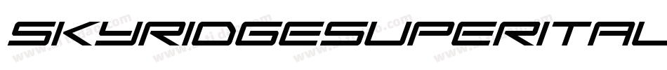 skyridgesuperital字体转换