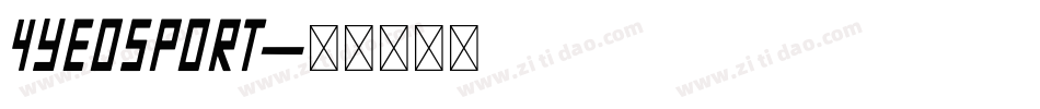 4YEOSPORT字体转换