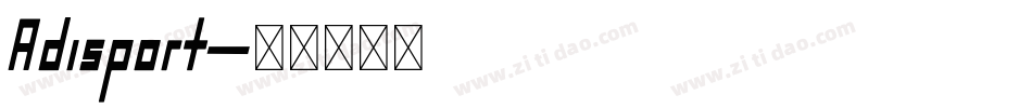 Adisport字体转换
