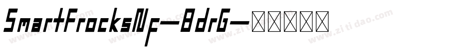 SmartFrocksNf-BdrG字体转换
