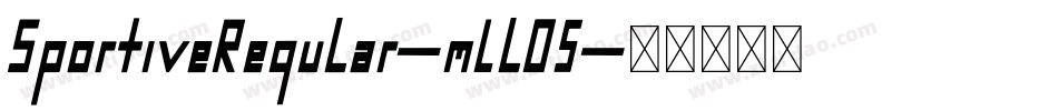 SportiveRegular-mLlO5字体转换