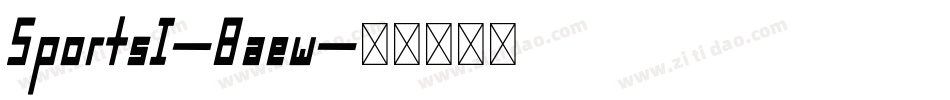 Sports1-Baew字体转换