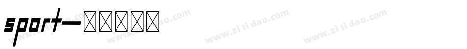 sport字体转换