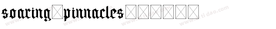 soaring-pinnacles字体转换