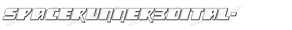 spacerunner3dital字体转换