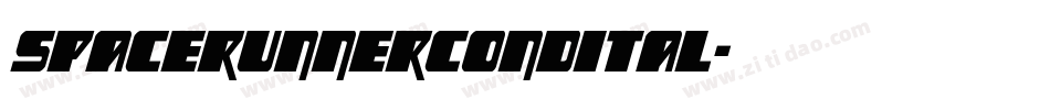 spacerunnercondital字体转换