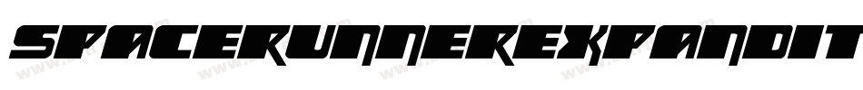 spacerunnerexpandital字体转换