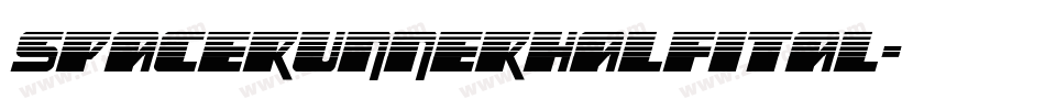 spacerunnerhalfital字体转换