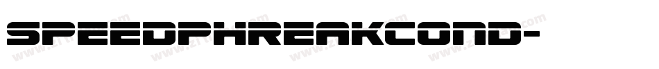 speedphreakcond字体转换