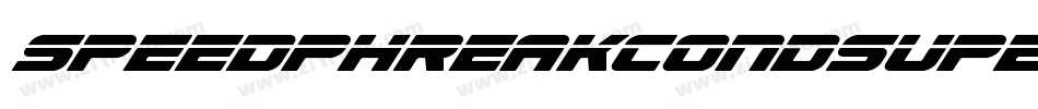 speedphreakcondsuperital字体转换