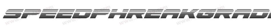 speedphreakgradital字体转换