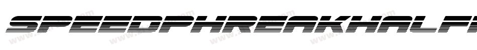 speedphreakhalfital字体转换