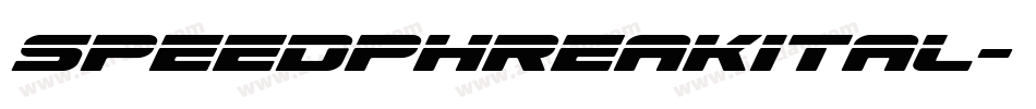 speedphreakital字体转换