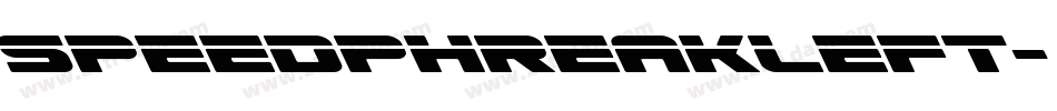 speedphreakleft字体转换