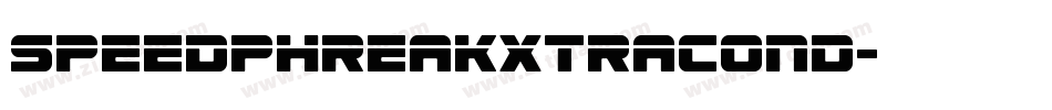speedphreakxtracond字体转换