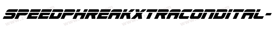speedphreakxtracondital字体转换