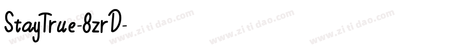 StayTrue-8zrD字体转换