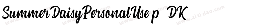 SummerDaisyPersonalUse-p73DK字体转换 SummerDaisyPersonalUse-p73DK字体转换