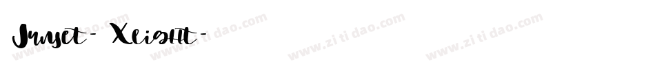Sunset-Xlight字体转换