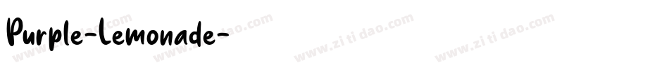 Purple-Lemonade字体转换