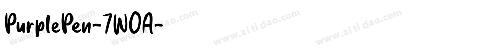 PurplePen-7WOA字体转换