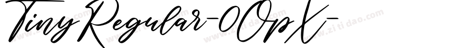 TinyRegular-0OpX字体转换