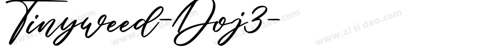 Tinyweed-Doj3字体转换