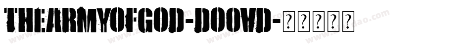 TheArmyOfGod-DO0Vd字体转换