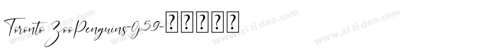 TorontoZooPenguins-0j59字体转换